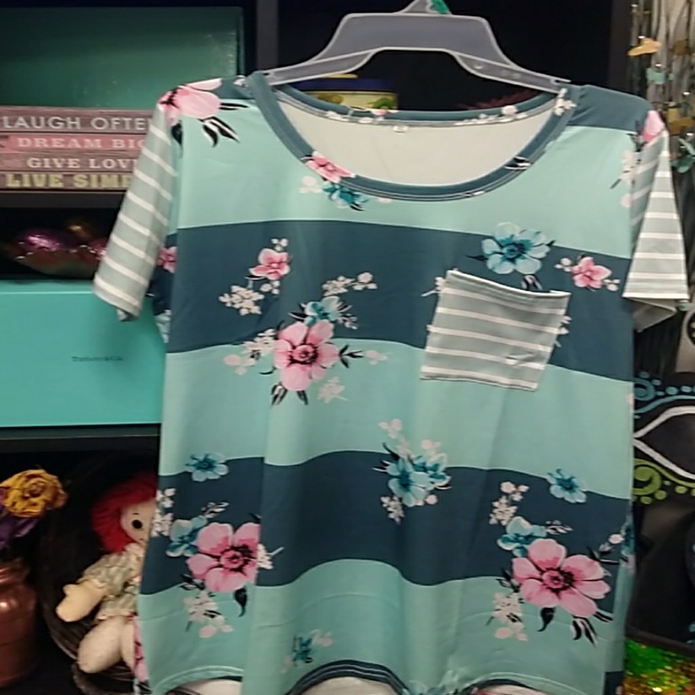 Floral and stripes
